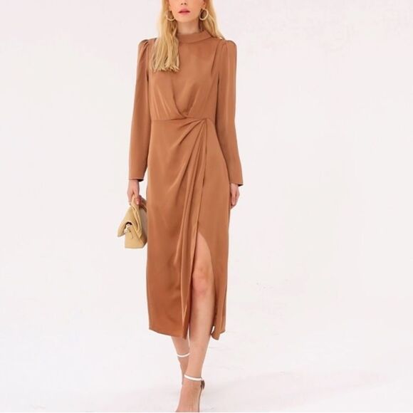 Amazon Dresses & Skirts - Prettygarden womens xl tiktok viral fall collection Elegant Long Sleeve Dress